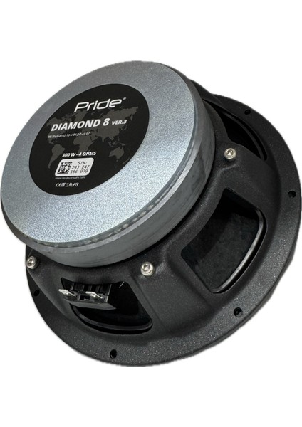 Audio Diamond 8 V3 20 cm 600W 300RMS Hybrıt Spl Midrange