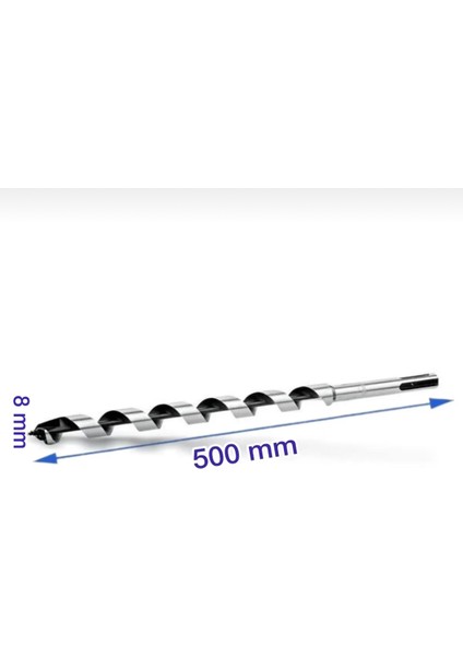 Sds Plus Ağaç Matkap Ucu 8X500 mm
