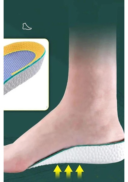 1.5 cm Kadın Gizli Topuk Yükseltici Boy Uzatıcı Ortopedik Tabanlık Köpük Ayakkabı Tabanlığı