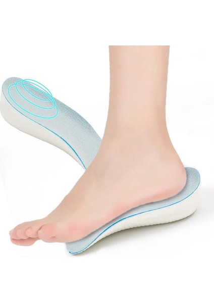 2.5 cm Kadın Gizli Topuk Yükseltici Boy Uzatıcı Ortopedik Tabanlık Köpük Ayakkabı Tabanlığı