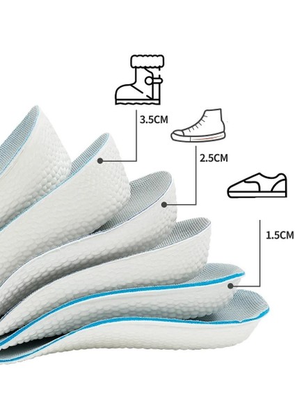 2.5 cm Erkek Gizli Topuk Yükseltici Boy Uzatıcı Ortopedik Tabanlık Köpük Ayakkabı Tabanlığı