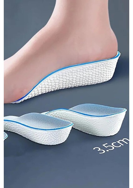 3.5 cm Kadın Gizli Topuk Yükseltici Boy Uzatıcı Ortopedik Tabanlık Köpük Ayakkabı Tabanlığı