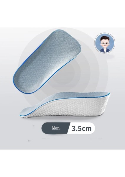 3.5 cm Erkek Gizli Topuk Yükseltici Boy Uzatıcı Ortopedik Tabanlık Köpük Ayakkabı Tabanlığı fiyatları