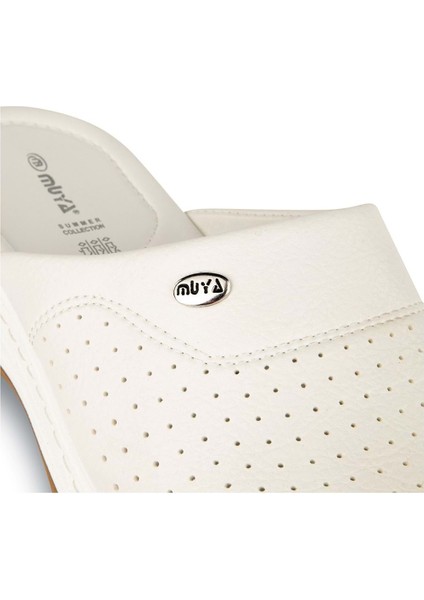 Sabo Çok Amaçlı Kaymaz Taban Erkek Terlik Beyaz fırsatları