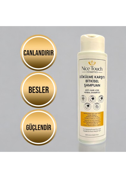 NİCE TOUCH KOZMETİKk BİTKİSEL KEPEK KARŞI ŞAMPUAN