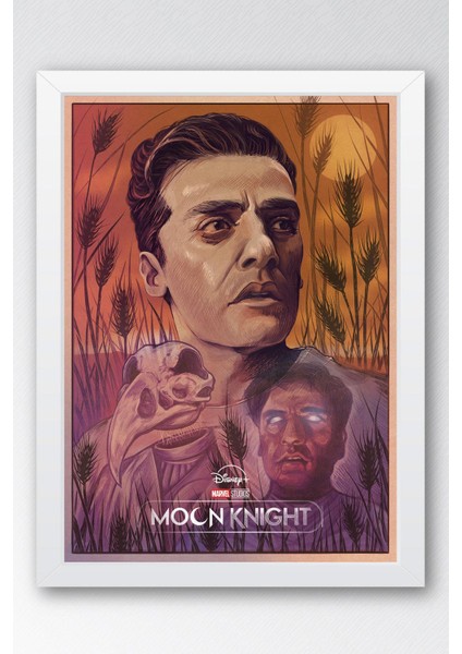 Moon Knight Çerçeveli Tablo - Moon Knight Marvel Dizi Posteri Tablo
