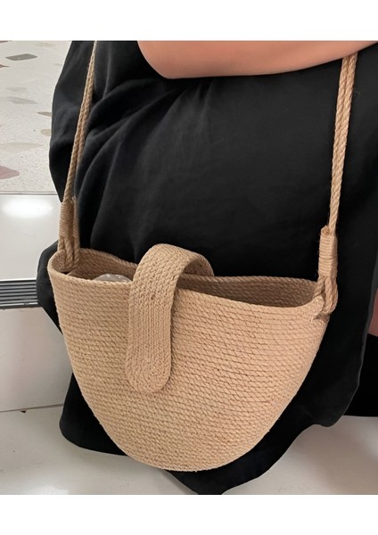 Hasır Çanta Tasarım Çanta , Otantik Kadın Çantası, El Yapımı Çanta, Jüte Çanta