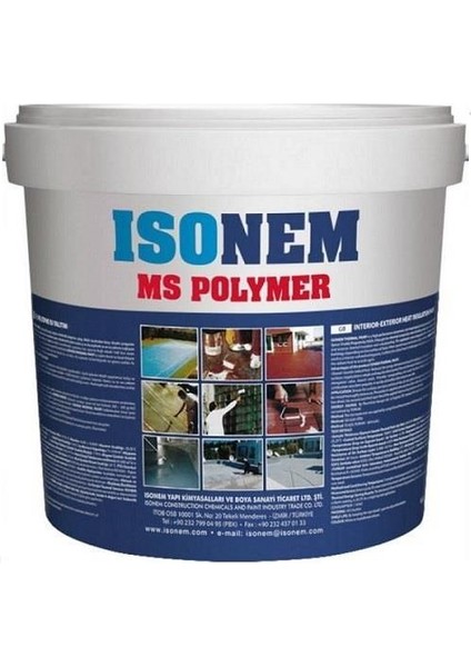 Isonem Ms Polymer %300 Elastik Su Yalıtım Boyası 18 kg Antrasit Gri 7016