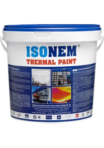 Isonem Thermal Paint Isı Yalıtım Boyası 18 Lt Şıngıl Kırmızısı