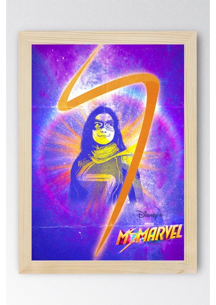 Ms Marvel Çerçeveli Tablo - Ms. Marvel Film Posteri Tablo