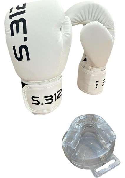 Boks Eldiveni Dişlik Set Kick Boks Eldiveni, Muay Thai Eldiveni, Maç ve Antrenman Eldiveni + Dişlik