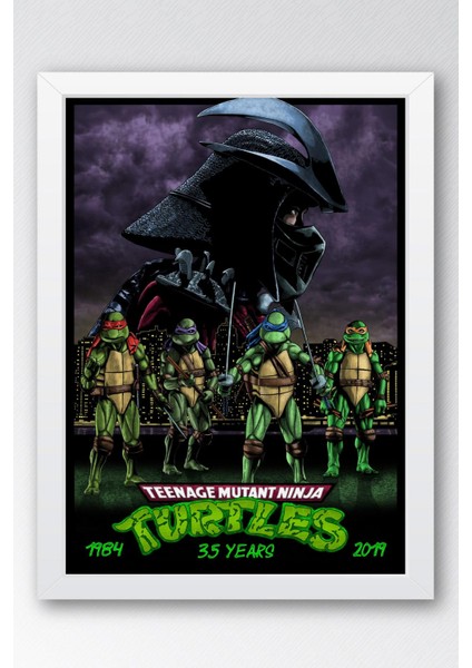Ninja Kaplumbağalar Çerçeveli Tablo - Teenage Mutant Ninja Turtles Film Posteri Tablo