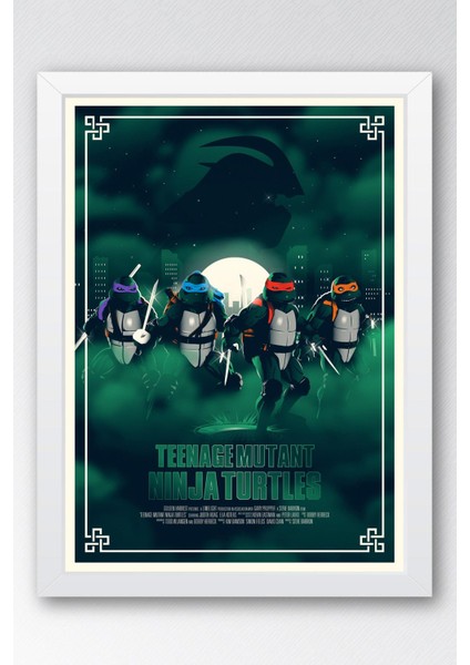Ninja Kaplumbağalar Çerçeveli Tablo - Teenage Mutant Ninja Turtles Film Posteri Tablo