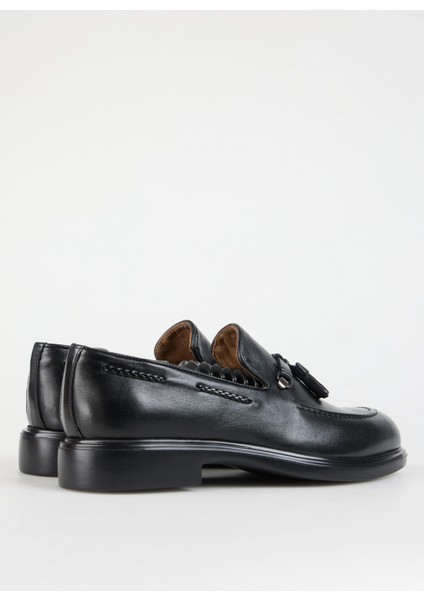 Deri Siyah Erkek Klasik Ayakkabı Sampson-Spartan indirimleri