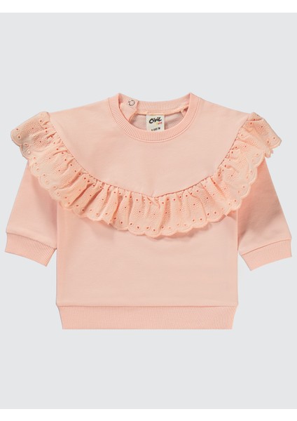 Kız Bebek Takım 6-18 Ay Pudra modelleri