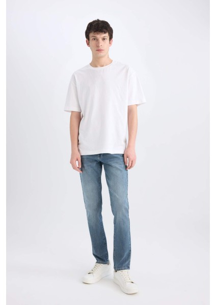 Pedro Slim Fit Dar Kalıp Normal Bel Dar Paça Jean Pantolon E5427AX25SP