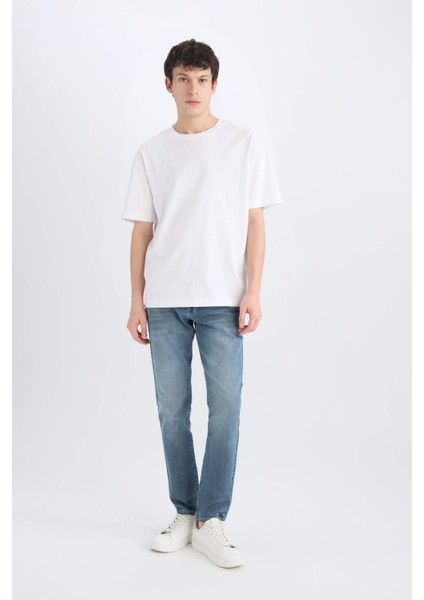 Pedro Slim Fit Dar Kalıp Normal Bel Dar Paça Jean Pantolon E5427AX25SP
