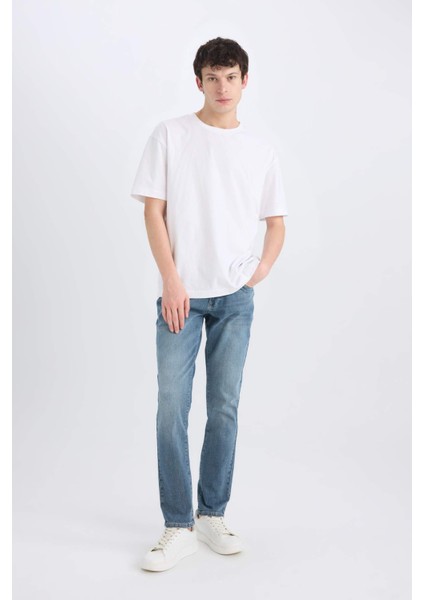 Pedro Slim Fit Dar Kalıp Normal Bel Dar Paça Jean Pantolon E5427AX25SP
