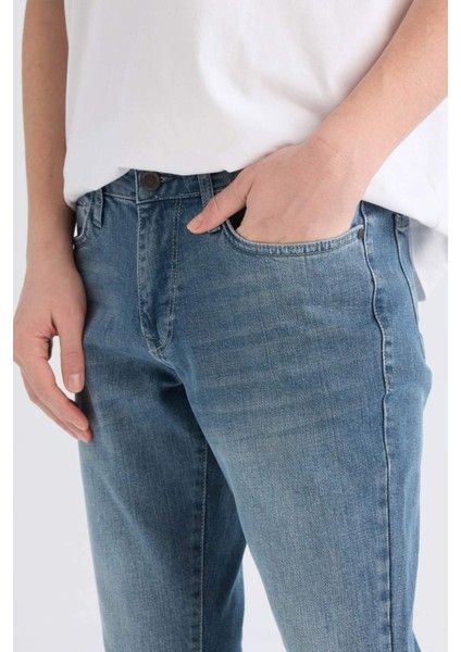 Pedro Slim Fit Dar Kalıp Normal Bel Dar Paça Jean Pantolon E5427AX25SP