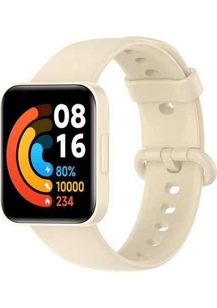 Xiaomi Mi Watch Lite - Lite 2 Uyumlu Silikon Kordon Terleme Yaptırmaz Flexible Kayış