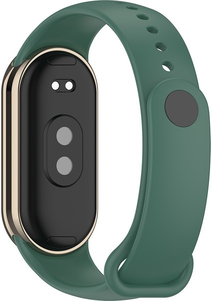 Xiaomi Mi Band 8 - Mi Band 9 Uyumlu Silikon Kordon Terleme Yaptırmaz Flexible Kayış