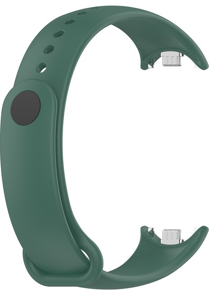 Xiaomi Mi Band 8 - Mi Band 9 Uyumlu Silikon Kordon Terleme Yaptırmaz Flexible Kayış