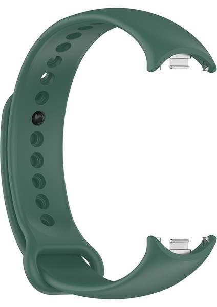 Xiaomi Mi Band 8 - Mi Band 9 Uyumlu Silikon Kordon Terleme Yaptırmaz Flexible Kayış