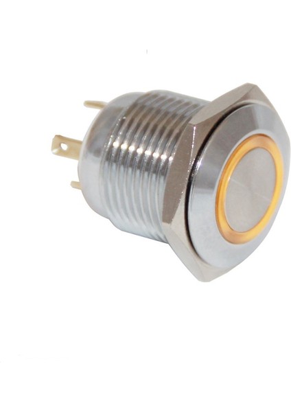 16MM Metal Ledli Buton Paslanmaz/çelik IP65
