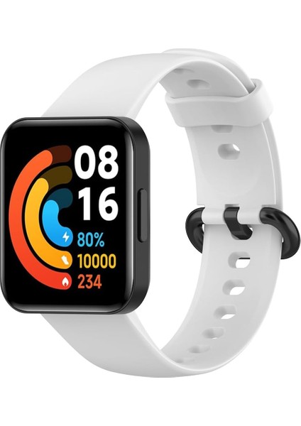 Xiaomi Mi Watch Lite - Lite 2 Uyumlu Silikon Kordon Terleme Yaptırmaz Flexible Kayış