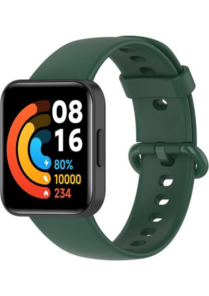 Xiaomi Mi Watch Lite - Lite 2 Uyumlu Silikon Kordon Terleme Yaptırmaz Flexible Kayış