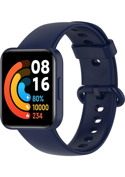 Xiaomi Mi Watch Lite - Lite 2 Uyumlu Silikon Kordon Terleme Yaptırmaz Flexible Kayış