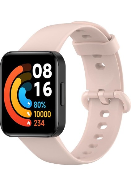 Xiaomi Mi Watch Lite - Lite 2 Uyumlu Silikon Kordon Terleme Yaptırmaz Flexible Kayış