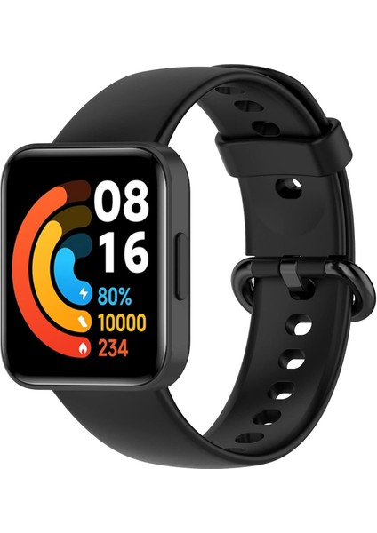 Xiaomi Mi Watch Lite - Lite 2 Uyumlu Silikon Kordon Terleme Yaptırmaz Flexible Kayış