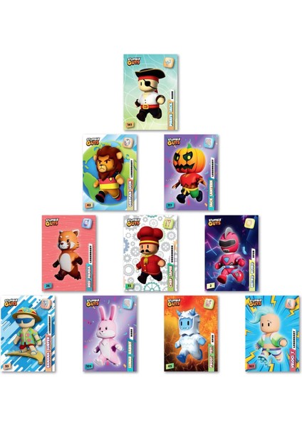 Panini Stumble Guys Koleksiyon Kartları - Çoklu Set - 1 Paket (6 Adet Kart)