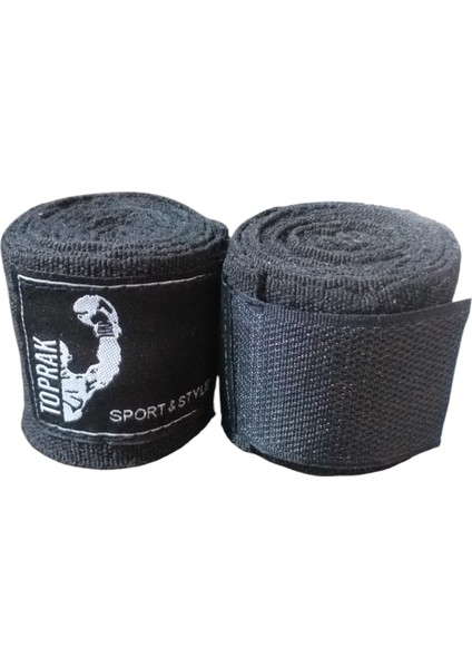 Bandaj ve Karabina Hediyeli Çocuk Boks Torbası 7-9 Yaş Için 50X20 cm Içi Dolu Toprak Sport