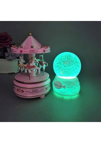 Sevimli Kedi Işıklı Müzikli Orta Boy Kar Küresi Atlı Karınca Müzik Kutusu fiyatları
