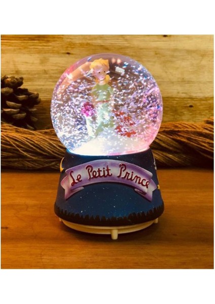 Küçük Prens Orta Boy Işıklı ve Müzikli Kar Küresi
