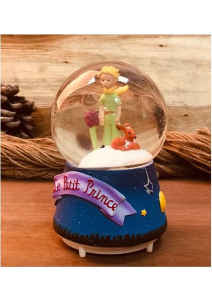Küçük Prens Orta Boy Işıklı ve Müzikli Kar Küresi modelleri