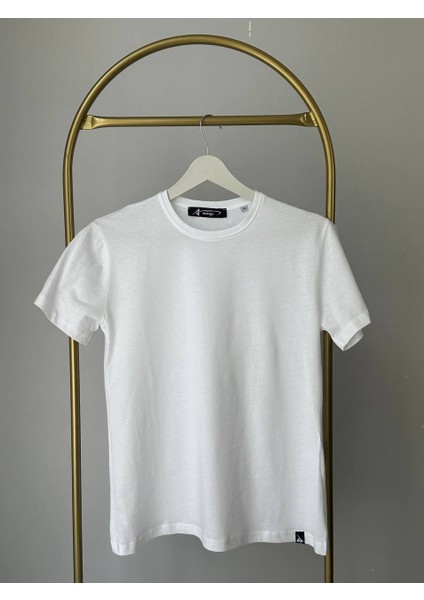 Kadın Bisiklet Yaka Tişört Regular Pamuk T-Shirt