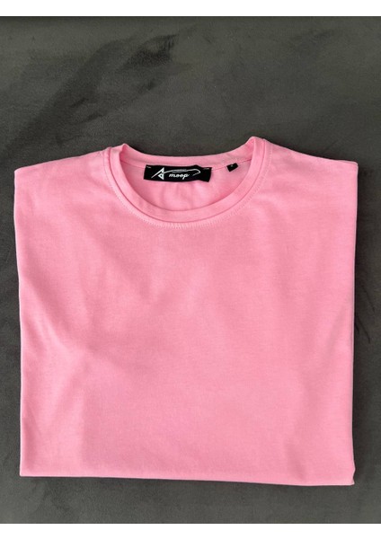 Kadın Bisiklet Yaka Tişört Regular Pamuk T-Shirt