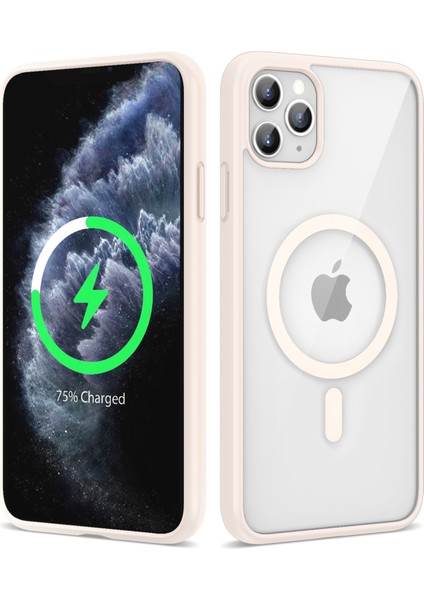 iPhone 11 Pro Max Kılıf Magsafe Wireless Şarj Özellikli Silikon Ege Kapak Kılıf