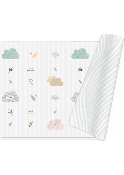 Dwinguler Clouds & Pottery - Çift Taraflı Premium Dolgulu Oyun Matı 210CMX140CMX1,3CM