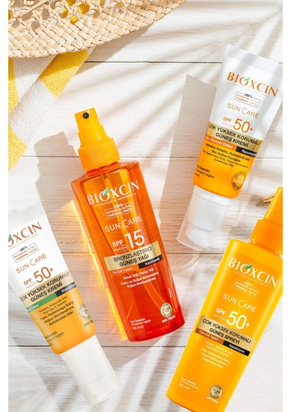 Sun Care Bronzlaştırıcı Güneş Yağı SPF15 200 ml 2 Adet