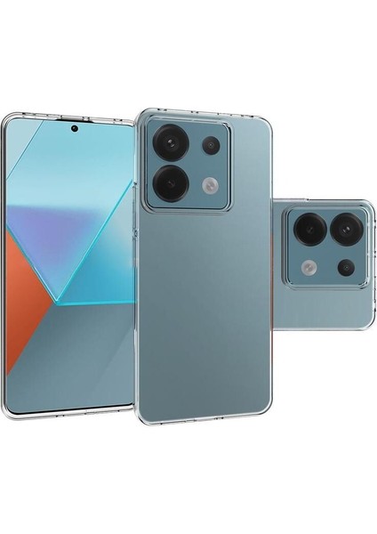 Xiaomi Poco M6 Pro Uyumlu Kılıf Zebana Şeffaf Soft Silikon Kılıf Şeffaf modelleri