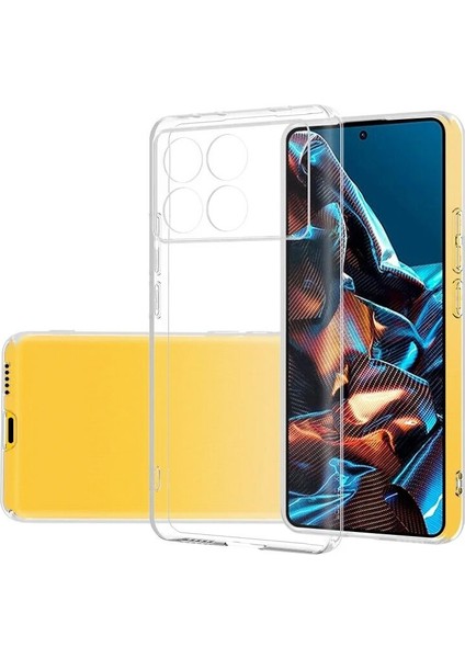 Xiaomi Poco X6 Pro 5g Uyumlu Kılıf Zebana Şeffaf Soft Silikon Kılıf Şeffaf