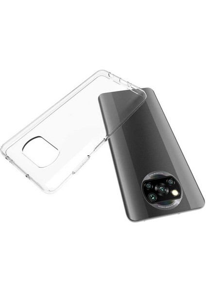 Xiaomi Poco X3 Uyumlu Kılıf Zebana Şeffaf Soft Silikon Kılıf Şeffaf modelleri