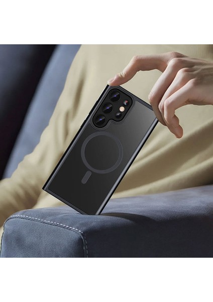 Samsung Galaxy S24 Ultra Uyumlu Kılıf Slim Luxury Silikon Kılıf (Kablosuz Şarj Destekli) Siyah fiyatları