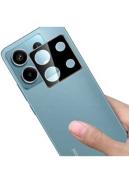 Xiaomi Poco X6 Kamera Lens Koruma Camı Siyah