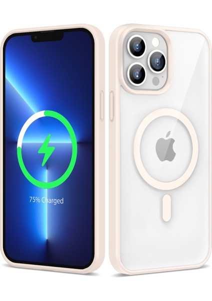 iPhone 13 Pro Max Kılıf Magsafe Wireless Şarj Özellikli Silikon Ege Kapak