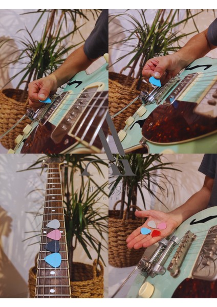9'lu Set Mat Pena (Elektro, Akustik,klasik Gitar Penası) Ukulele Penası (0,46 0,71 0,96)